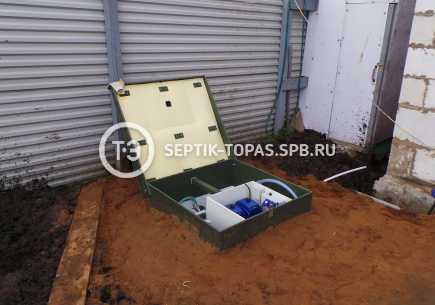 Монтаж септика Топас 8